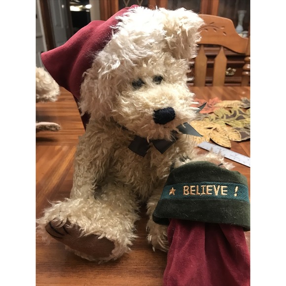 Boyds Bear 15 in Plush‎ christmas stocking hat - Picture 1 of 6
